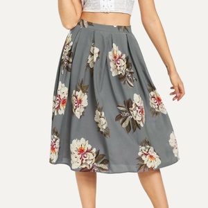 SOLD Pleated Floral skirt NWT